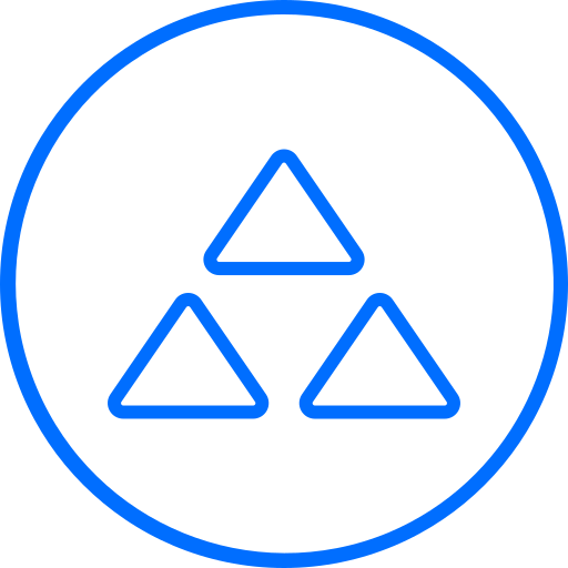 triângulos Generic color outline Ícone