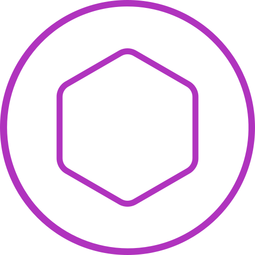 Hexagon Generic color outline icon