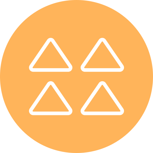 Треугольники Generic color fill иконка