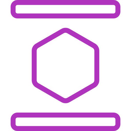 zeshoek Generic color outline icoon