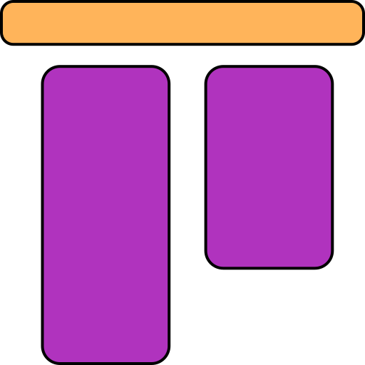 allineamento superiore Generic color lineal-color icona