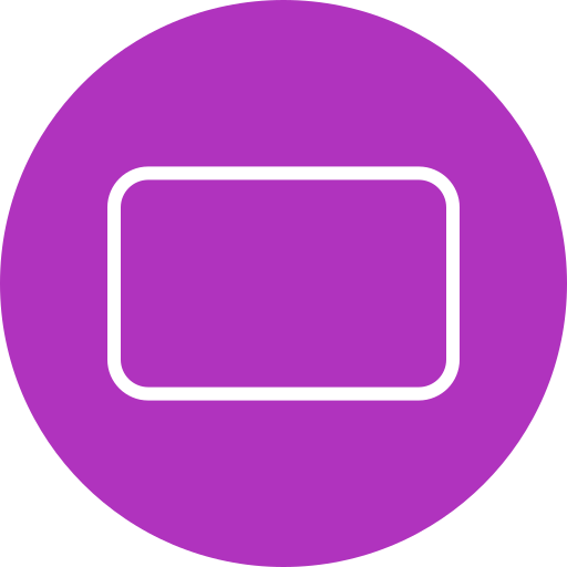 Rounded rectangle Generic color fill icon