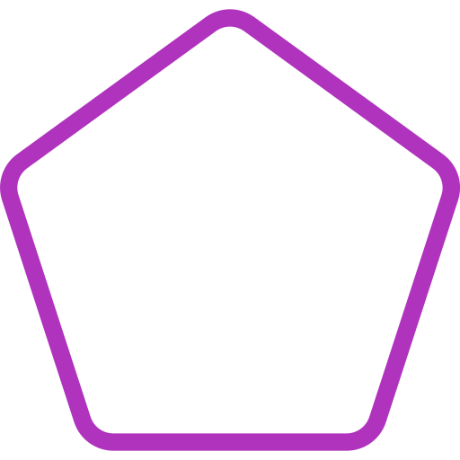 pentagono Generic color outline icona