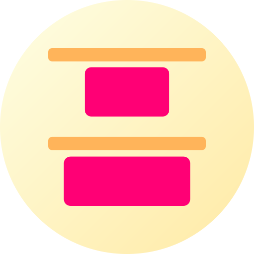 Top alignment Generic color fill icon