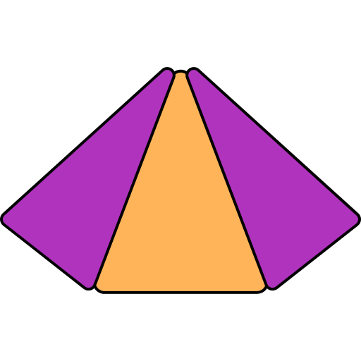 driehoeken Generic color lineal-color icoon