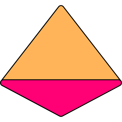 tetraedro Generic color lineal-color icona