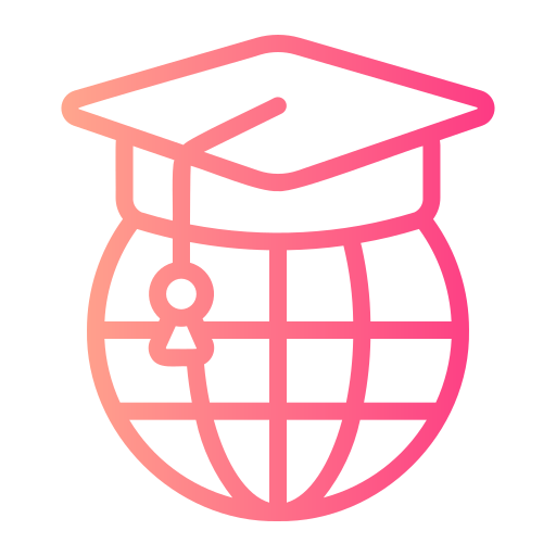 Global education Generic gradient outline icon