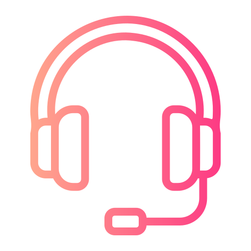 casque de musique Generic gradient outline Icône