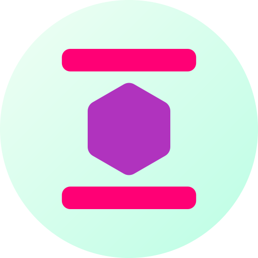 六角形 Generic color fill icon