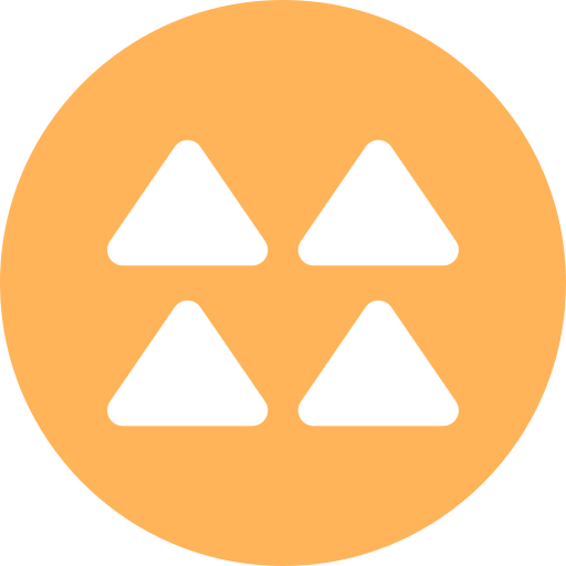 driehoeken Generic color fill icoon