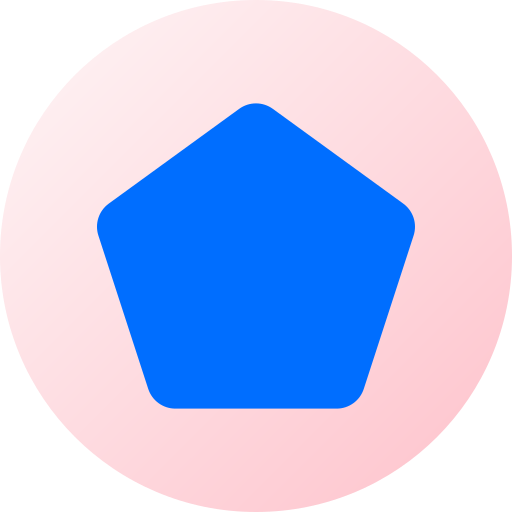 Pentagon Generic color fill icon