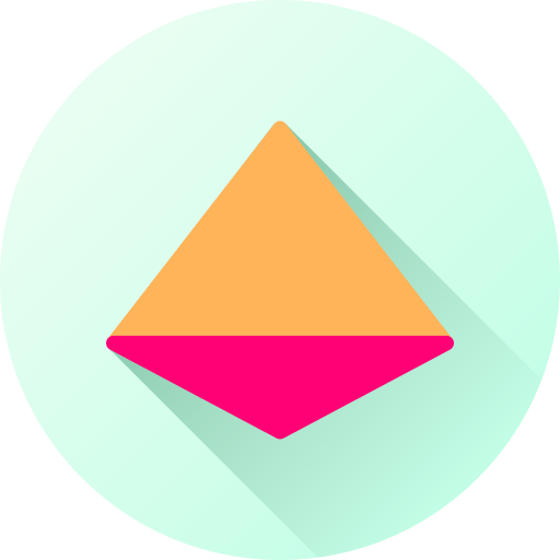 tetraedro Generic color fill icono