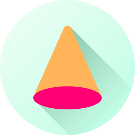 円錐 Generic color fill icon