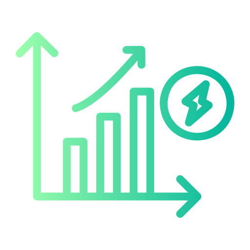 los costos de energía Generic gradient outline icono