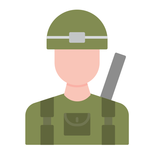 ejército Generic color fill icono