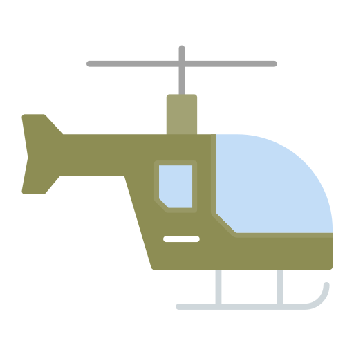 Helicopter Generic color fill icon