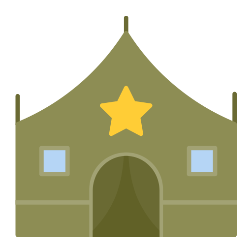 텐트 Generic color fill icon
