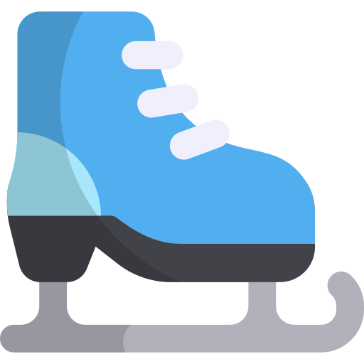 scarpe da pattinaggio sul ghiaccio Generic color fill icona