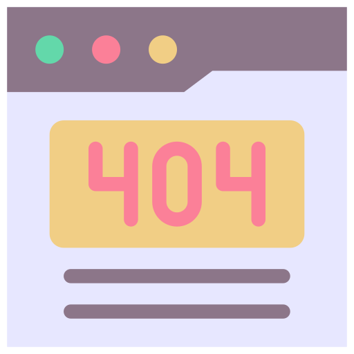 Ошибка 404 Generic color fill иконка