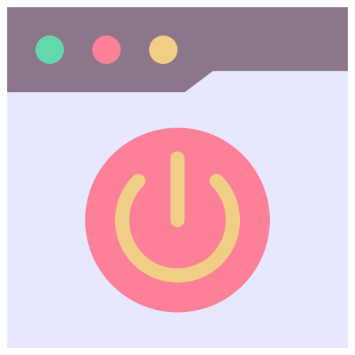 켜기 버튼 Generic color fill icon