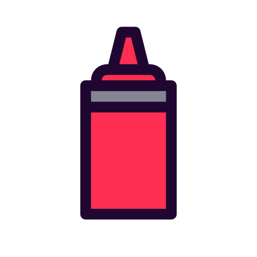 saus fles Generic color lineal-color icoon
