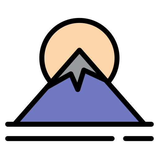 Fuji mountain Generic color lineal-color icon