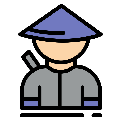 Ninja Generic color lineal-color icon