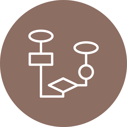 Flowchart Generic color fill icon