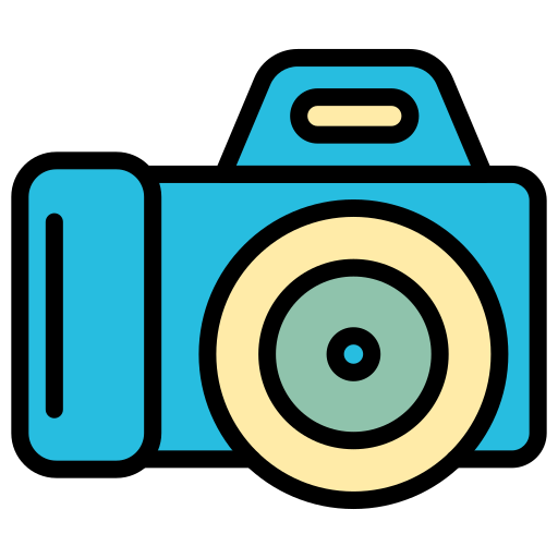 cámara digital Generic color lineal-color icono
