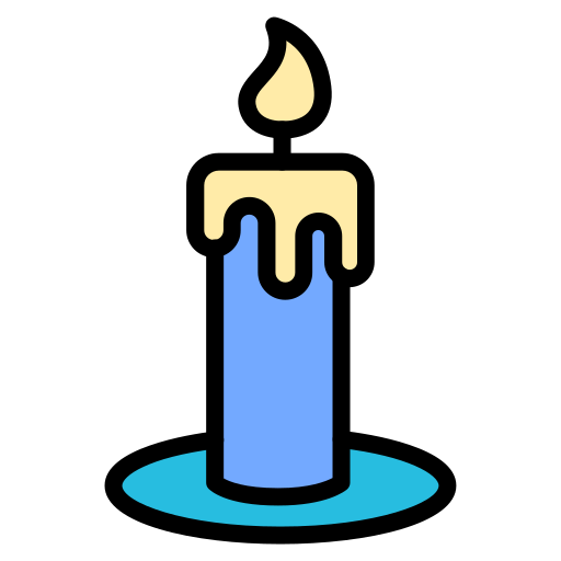 Candle light Generic color lineal-color icon