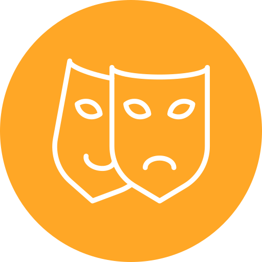 Theatre mask Generic color fill icon