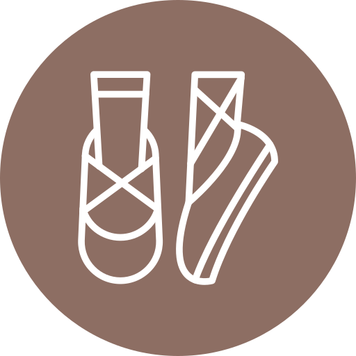 Ballet shoes Generic color fill icon