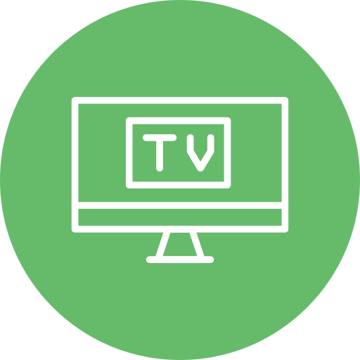 pantalla de televisión Generic color fill icono