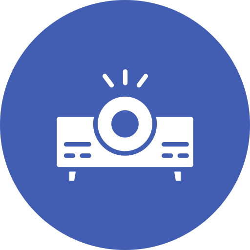 video proyector Generic color fill icono