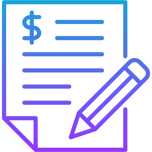 Budgeting Generic gradient outline icon