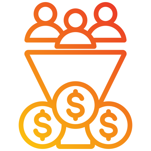 Sales funnel Generic gradient outline icon