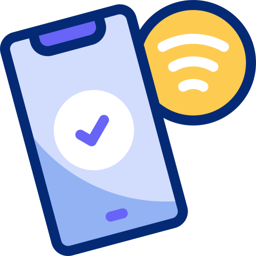 Contactless payment Basic Accent Lineal Color icon