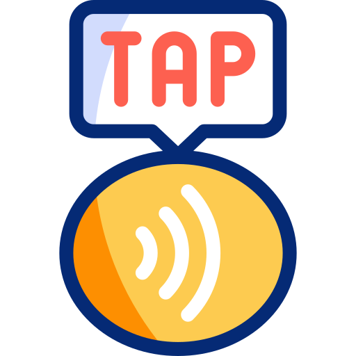 Tap to pay Basic Accent Lineal Color icon