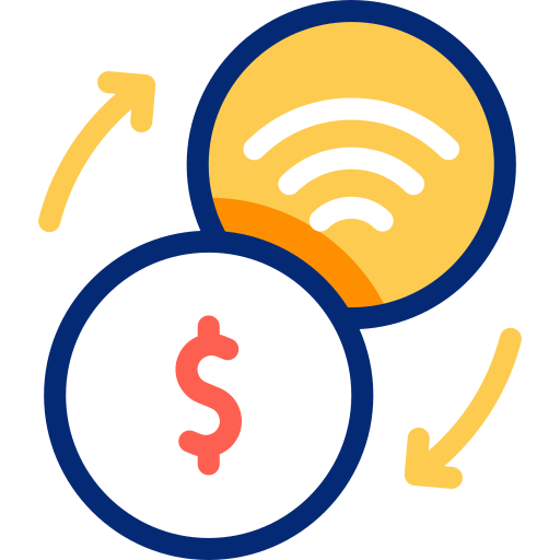 Online money Basic Accent Lineal Color icon
