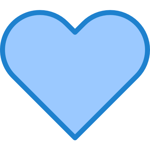 cuore srip Blue icona