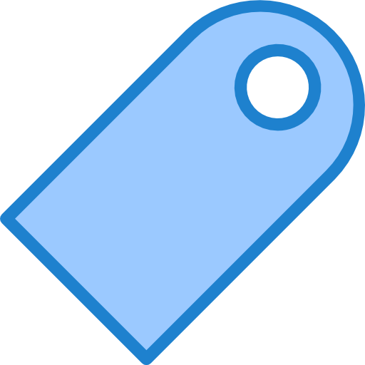 Label srip Blue icon