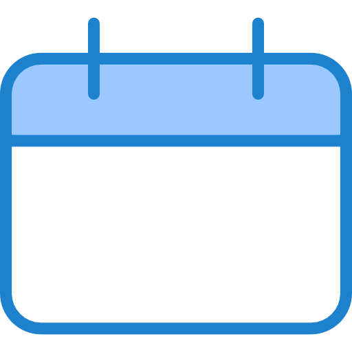 kalender srip Blue icon