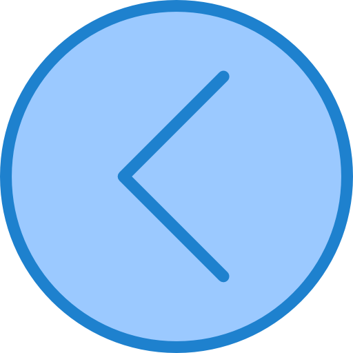 왼쪽 화살표 srip Blue icon