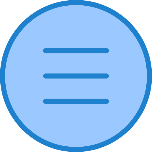 メニュー srip Blue icon