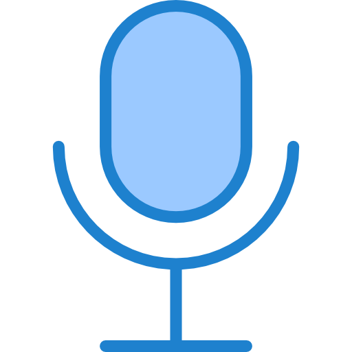 マイクロフォン srip Blue icon