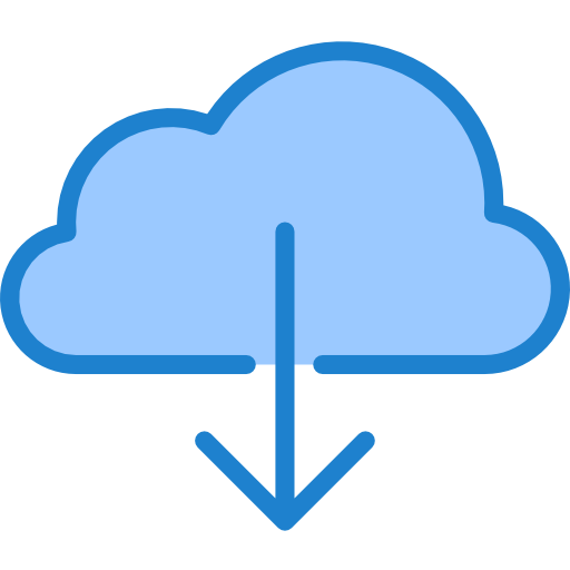 computación en la nube srip Blue icono