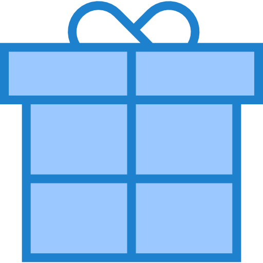Gift srip Blue icon
