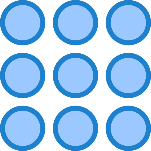 menú srip Blue icono