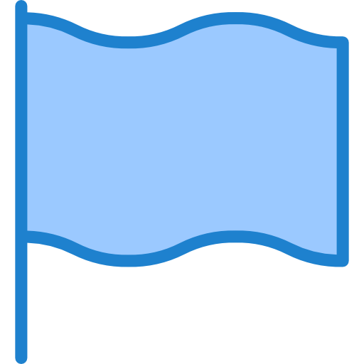 깃발 srip Blue icon