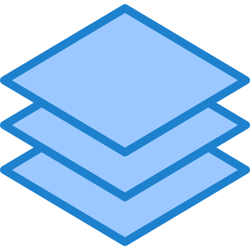 Layer srip Blue icon